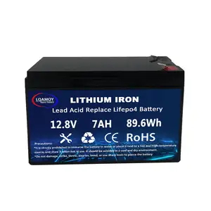 Batteria al litio 12.8v 7ah 8ah 12ah 20ah con batteria al piombo custodia utilizzata per la ricarica bici elettrica, auto, carrello elevatore dalla cina