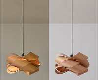 Chinois Creative Bois En Cuir Pendentif Lampes Salon Chambre Restaurant Inn Allée Moderne Simple Lustre Décoratif