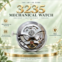 Montre VSF de luxe de haute qualité, boîtier en acier inoxydable 904L, mouvement 3235, montre pour homme, montre tendance