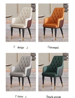 Chaises de salle à manger de luxe, chaise de café, chaise de restaurant, chaise de salle à manger avec dossier et accoudoirs, chaise d'hôtel, chaise pour salle à manger