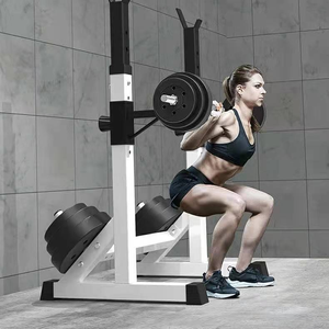 Portable 300kg Load Capacity Home Gym Rack with Free Bench Press <b>Stands</b> Dumbbell Squat Barbell Racks Sturdy Metal Construction - Product Image 4