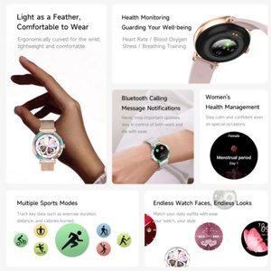 Montre connectée T9 pour femme 2026 – Modes sportifs multiples, rappel <span class=keywords><strong>de</strong></span> messages, surveillance <span class=keywords><strong>de</strong></span> la fréquence cardiaque, du sommeil et <span class=keywords><strong>de</strong></span> la pression, assistant vocal - Product Image 2