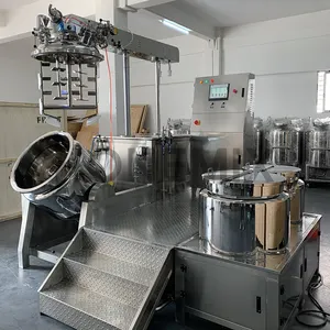 Máquina mezcladora de loción homogeneizadora al vacío Industrial Hone 200L 300L 500L tanque de mezcla emulsionante para crema cosmética