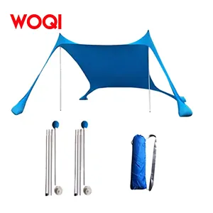 WOQI Beach Sunshade Tent UPF50+ UV Protection Portable Shelter Tarp Outdoor Shade For Beach