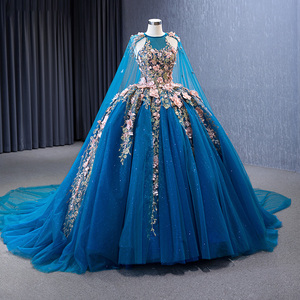 Rsm231053 Nouvelle Robe de Soirée Longue pour Femme, Style A-Line, avec Appliques et Châle, pour Banquet et Fête - Product Image 3