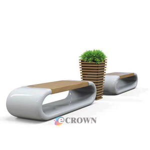 Modern Allotypic Public Bench Park Elegant Seat Bench Leaf Paint Solid Bench Net <strong>Veil</strong> Public OEM - Product Image 4