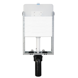 Vase <span class=keywords><strong>suspendu</strong></span> Demi-cadre Citerne Fit Plaque de rinçage supérieure (Blanc et Argent) - Product Image 2