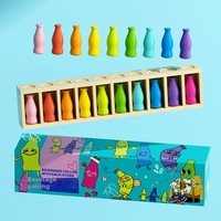 Juego de Mesa Interactivo de Madera para Niños: Divertido Juego de Combinación de Bebidas, Aprendizaje Temprano, Adivinación de Colores y Entrenamiento de Memoria