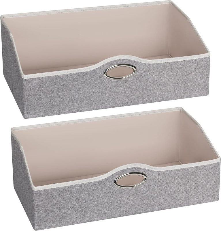 Modern 2 Pack Fabric Trapezoid Storage