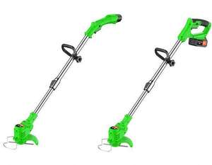 多目的ブラシカッターアタッチメント、リチウム電池を備えた高性能電気ミニガーデン芝刈り機-電源 - Product Image 1