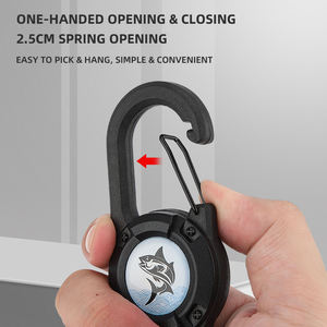 Cortador de Cabo de Aço ABS+Inox KLIFISHING com Fecho Magnético, 360 °   Chaveiro Retrátil para Pesca Zinger Rotativo - Product Image 3