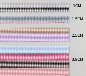 Cinta de poliéster 100% con estampado de tartán a cuadros y lámina dorada, ecológica, estilo clásico británico, tamaño personalizado, GRACE RIBBON - Product Image 3