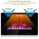 <b>Fireplace</b> Heater 30-Inch Ultra Thin Recessed Glass Appearance <b>Wall</b> <b>Mounted</b> Heating Appliance - Product Image 6