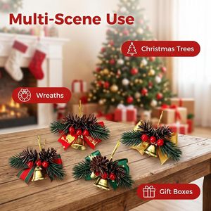 Fournisseur de décorations de Noël, décorations de fête en plastique, décorations de sapin de Noël, guirlandes, décorations florales scintillantes, poinsettias, décorations de Noël - Product Image 3