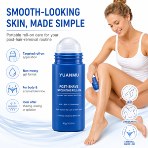 Crème Apaisante Post-Rasage aux Herbes pour <span class=keywords><strong>Femme</strong></span> – Traitement Anti-Irritations et Poils Incarnés – Soulage et Adoucit la Peau – Élimine les Taches Brunes – Visage et Corps - Product Image 4