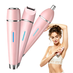 Depiladora Eléctrica Multifuncional 3 en 1, Recargable, Impermeable, <span class=keywords><strong>Afeitadora</strong></span> Femenina y Recortadora de Bikini, Depilación Sin Dolor - Product Image 1