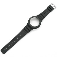 Boîtier de montre transparent Ice Tough - Bracelet à dégagement rapide style chêne rustique