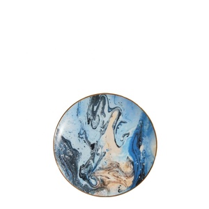 Assiette de mariage en porcelaine fine européenne, ustensiles de cuisine décoratifs pour la maison, service de table doré, assiette à sushi, plateau - Product Image 2