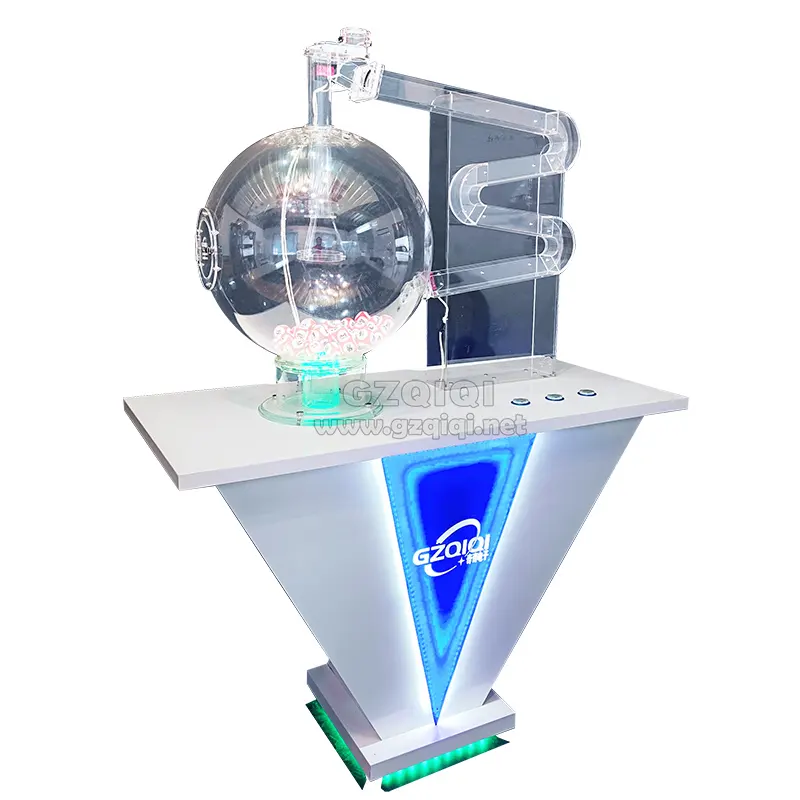 Air mixing balls draw machine for 3D 4D 5D 6D lucky draw lotto machine