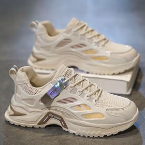 Zapatos Deportivos Casuales de Verano para Hombre, Estilo Coreano, Transpirables, de Malla, Combinables con Todo, con Suela Gruesa, Nueva Colección - Product Image 1