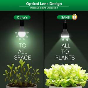 <b>Plant</b> Growth LED <b>Light</b> Bulb 20 Degree Beam Angle Full Spectrum Samsung Driver E26 Base With Remote Control - Product Image 3
