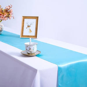 2023 alta qualità raso <span class=keywords><strong>rettangolare</strong></span> poliestere tovaglia tinta unita non tessuto <span class=keywords><strong>Runner</strong></span> da <span class=keywords><strong>tavolo</strong></span> <span class=keywords><strong>per</strong></span> matrimoni di festa stile semplice - Product Image 6