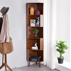 Estantería de esquina de estilo moderno para sala de estar, librería personalizada, barata - Product Image 2