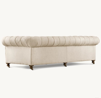 Ensemble de canapés sectionnels Chesterfield modernes avec rembourrage en éponge, tissu durable et écologique, meubles de salon de luxe