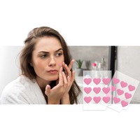 36 autocollants en forme d'étoile pour le traitement des boutons, absorbant les imperfections et couvrant les éruptions cutanées, disponibles en OEM pour le visage, le nez et les pieds