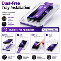3 films de protection pour écran anti-lumière bleue et confidentialité en verre violet et 1 coque de téléphone en TPU pour iPhone
