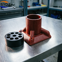 Ancre à coin multibrins post-tendue en acier allié noir certifiée ISO 9001 SYD YJM13-3, 1860 MPa, pour béton