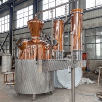 Pot de gin en cuivre certifié CE 1400L toujours Alambique Destilador nouvel état machine à distiller les alcools équipement de distillerie
