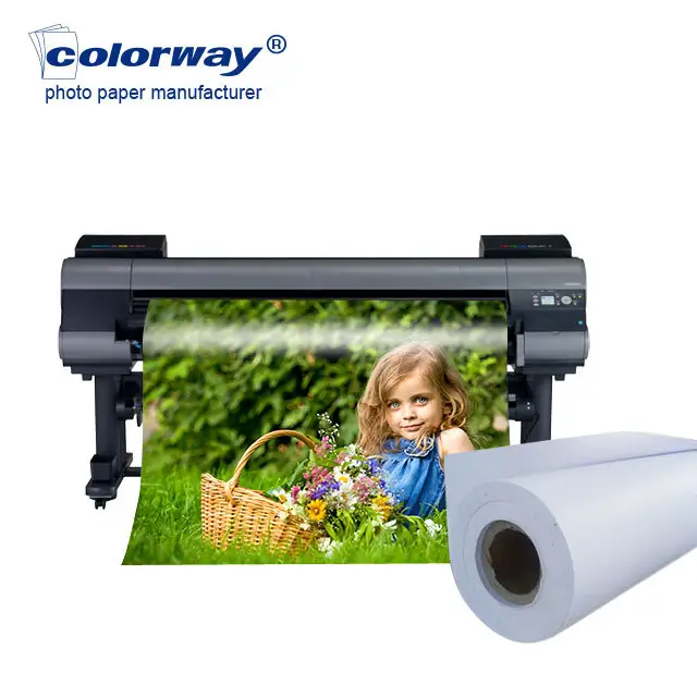 Factory Wholesale 180gsm Inkjet Matte Printing Photo Paper Roll Wide Format Matte Photo Paper
