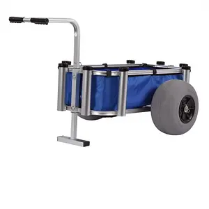 <span class=keywords><strong>Chariot</strong></span> de pêche à la <span class=keywords><strong>carpe</strong></span> en aluminium, Camping, léger, plage, grand ballon, à roulettes - Product Image 1