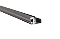 Profilé LED en aluminium pour éclairage d'angle réglable d'armoires, étagères et vitrines YB1001-35-1