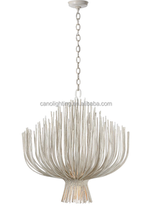 Lustre suspendu en fer doré de style américain, grand modèle, sculpté, pour salon, décoration, branche suspendue, grand luminaire suspendu à LED - Product Image 5