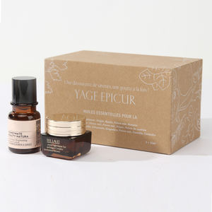 Recyclable Brown Cardboard Folding Box Water Emulsion Skincare Product Packaging for <b>Eye</b> Cream Wigs Paper Embossing Loose Powder - Product Image 5