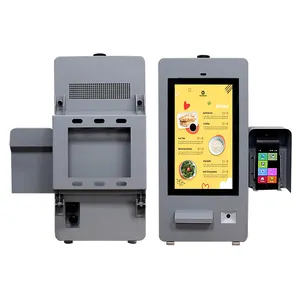 15.6 Inch Outdoor Touch Screen Self Service Payment Kiosk IP65 Outdoor Use Ordering Kiosk For Food Truck Or Outdoor Restaurant