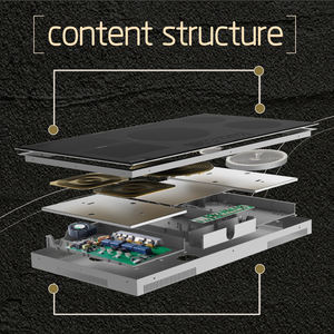 Table de cuisson à induction infrarouge électrique encastrable de 36 pouces, plaque de cuisson à induction intelligente et commandes à activation tactile - Product Image 3