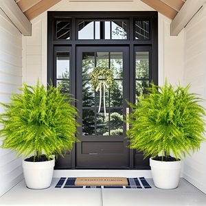 Finta <span class=keywords><strong>Pianta</strong></span> Verde di <span class=keywords><strong>Felce</strong></span> Boston Artificiale all'Ingrosso per Decorazione Interna ed Esterna di Patio, Giardino e Corridoio - Product Image 3