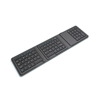 Clavier pliable ergonomique sans fil personnalisé OEM avec pavé tactile pour tablette, ordinateur portable, ordinateur de bureau, voyage, bureau