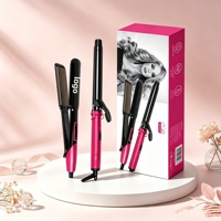 Ensemble de fer à friser le plus vendu, brosse à air chaud multifonctionnelle, outil de coiffage, ensemble de lisseur de cheveux à ions négatifs