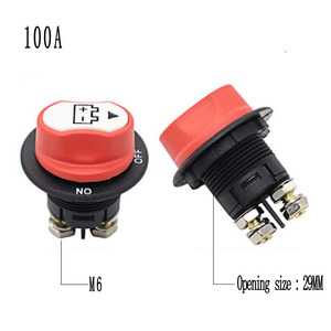 2 pines M6 tornillo 100A batería aislador Selector desconexión corte interruptor maestro automotriz marino Auto coche cabrestante Daf camión barco - Product Image 2