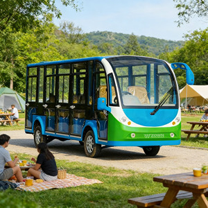Autobús Turístico Eléctrico Cerrado de 11 Plazas, Autocar de Lujo para Todo Tipo de Clima - Product Image 1