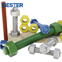 AISI 4140 Acier allié ASME B16.5 Résistance à la corrosion Revêtement plaqué PTFE Boulons pour bride