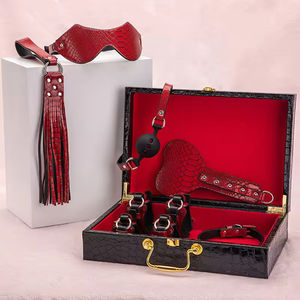 Ensemble en cuir érotique SM, Kits de contrainte pour lit, Accessoires pour couple, pour jeux alternatifs, Menottes bondage érotiques, Étanche, Haute qualité - Product Image 4