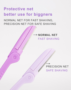 Maquinilla de Afeitar para <span class=keywords><strong>Cejas</strong></span> Portátil Personalizada al por Mayor para Mujeres, Segura para Maquillaje y Afeitado, para Dar Forma a las <span class=keywords><strong>Cejas</strong></span> - Product Image 5