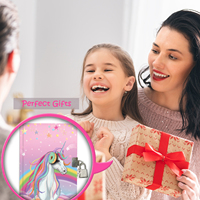 Diario Secreto de Unicornio con Candado, Cuaderno A5 para Niñas, Regalos de Cumpleaños