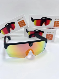 Lunettes intelligentes AIMB-V7 pour appels, lecture de musique, enregistrement photo/vidéo, assistant vocal IA, commande par bouton tactile, 150 mAh - Product Image 6