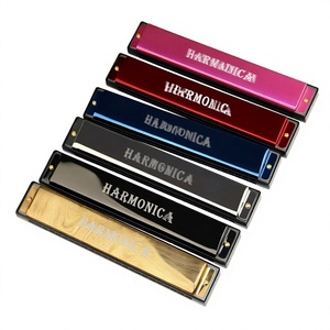 Armónica Diatónica de 24 Orificios en Clave de C, Cuerpo de Aluminio con Acabado Pulido, Instrumento Musical para Principiantes y Profesionales - Product Image 3